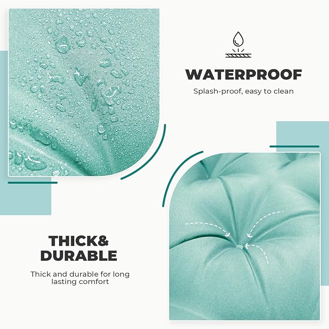 Porch Swing Cushions, Waterproof Swing Cushions Replacement - Image 3