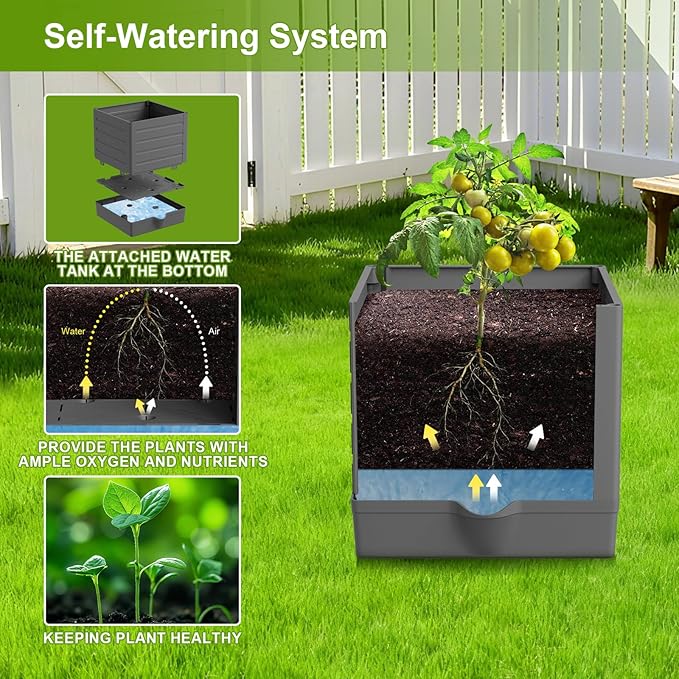 2 Pack Raised Garden Bed Tomato Planter - Image 3
