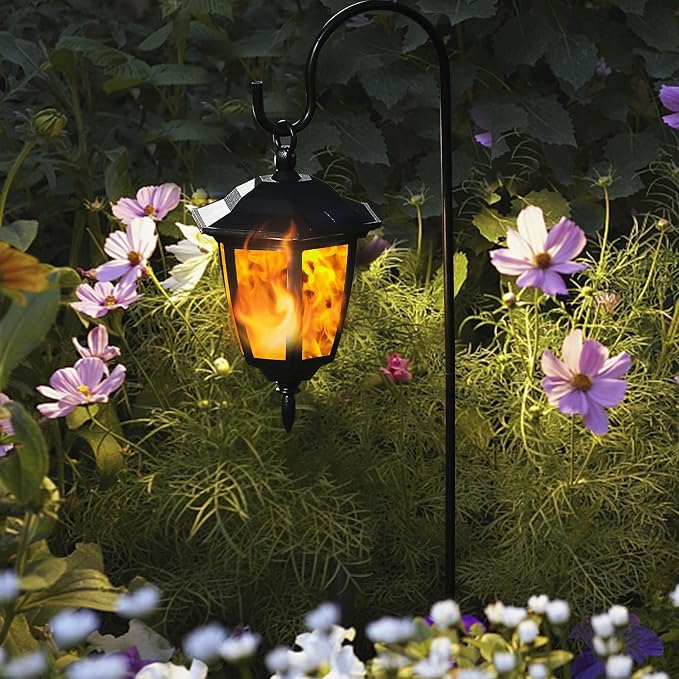 Dynaming 2 Pack Solar Flame Hanging Lights Outdoor, Halloween Solar Flickering - Image 7