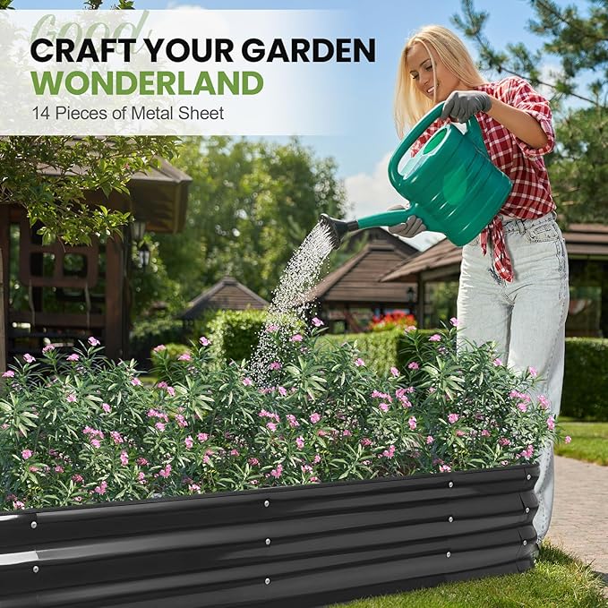 5-in-1 Adjustable Raised Garden Bed Kit | Galvanized Planter Boxes - Image 3