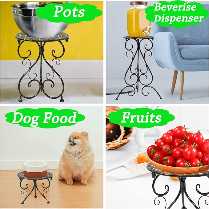 4-Pack Metal Plant Stand for Indoor Outdoor, Heavy Duty Flower Pot Stands for - Image 6