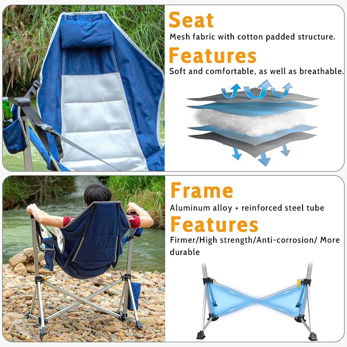 Romswi 2-Pack Aluminum Hammock Chair - Image 7