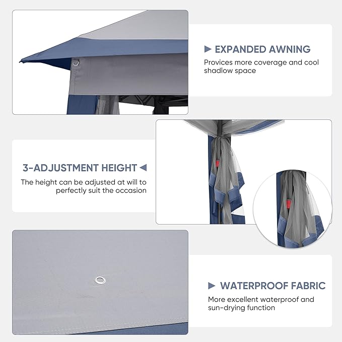 GDY 11x11 Pop Up Canopy Tent, Outdoor Canopy - Image 5