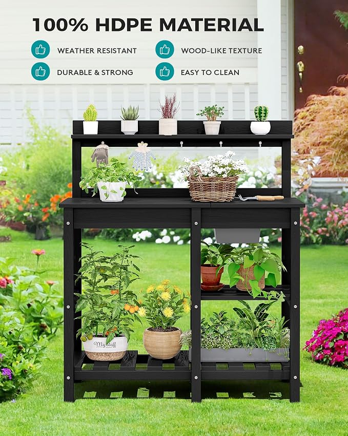 SERWALL Outdoor Potting Bench - Image 7