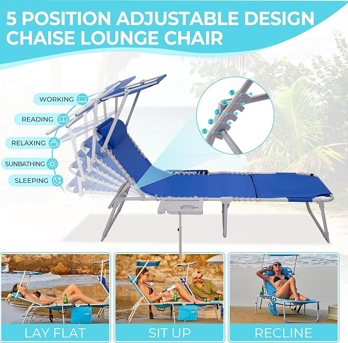 #WEJOY 4 in 1 Tanning Chair - Image 8