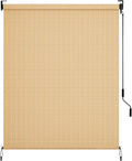 LIFERUN Outdoor Roller Sun Shade 6' W x 6' H– UV Block Patio Shade by PowerYourEveryWorkout