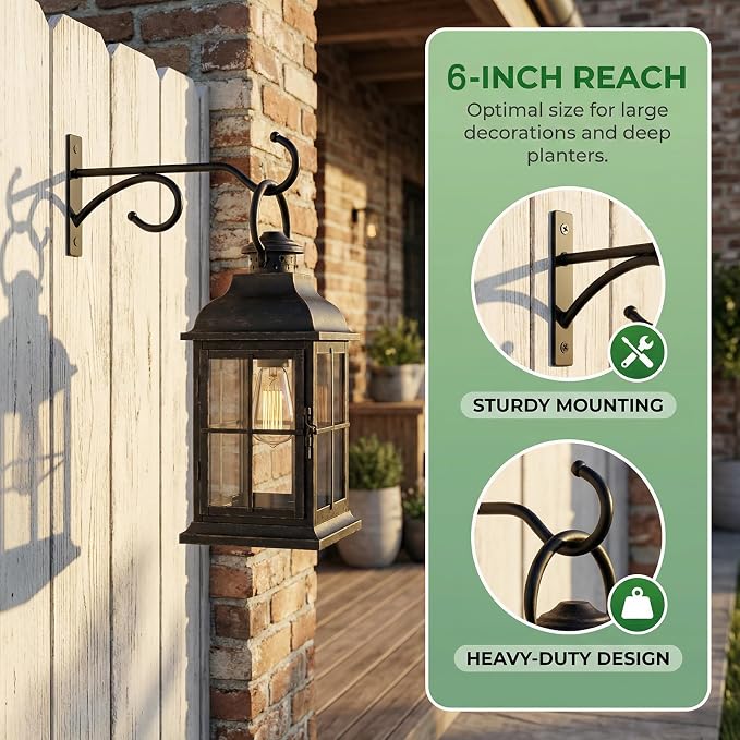 2Pack 6 Inch Plant Hangers for Hanging Baskets, Hanger for Indoor and Outdoor - Image 8