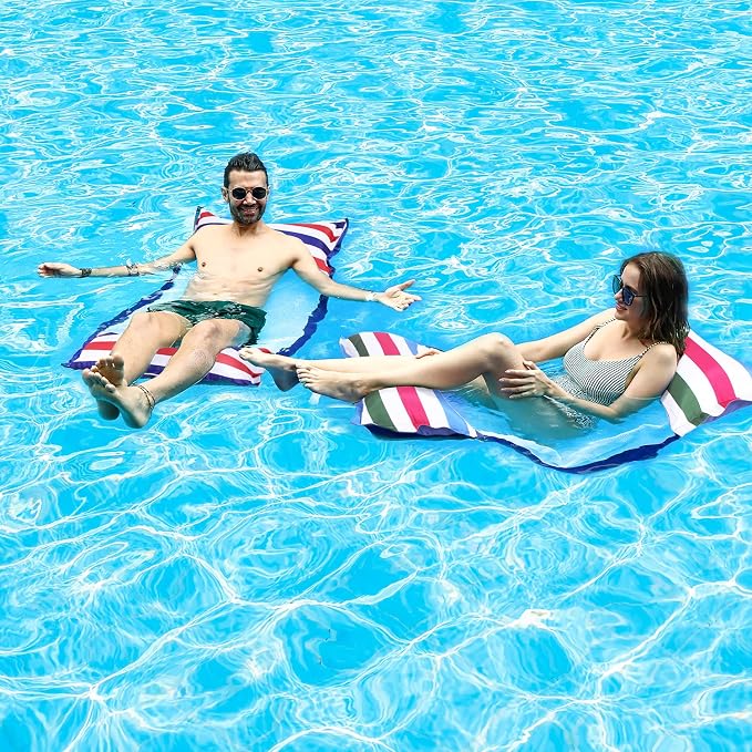 FindUWill Fabric Pool Hammock Floats, Pool Float Lounger - Image 2