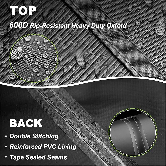 Porch Swing Cover 56 Inch Waterproof 600D Oxford Hanging Outdoor Swing Cover - Image 7