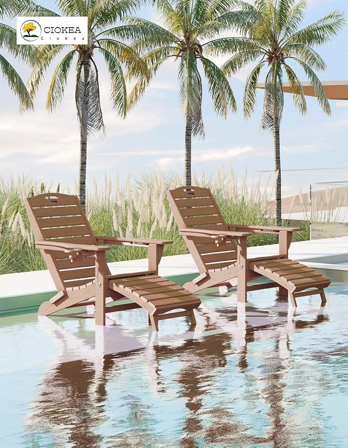 Ciokea Folding Adirondack Chair - Image 2