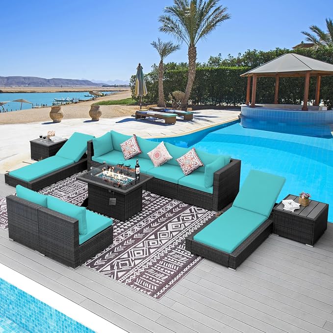 NICESOUL 11 Piece Patio Furniture Set by NICESOUL