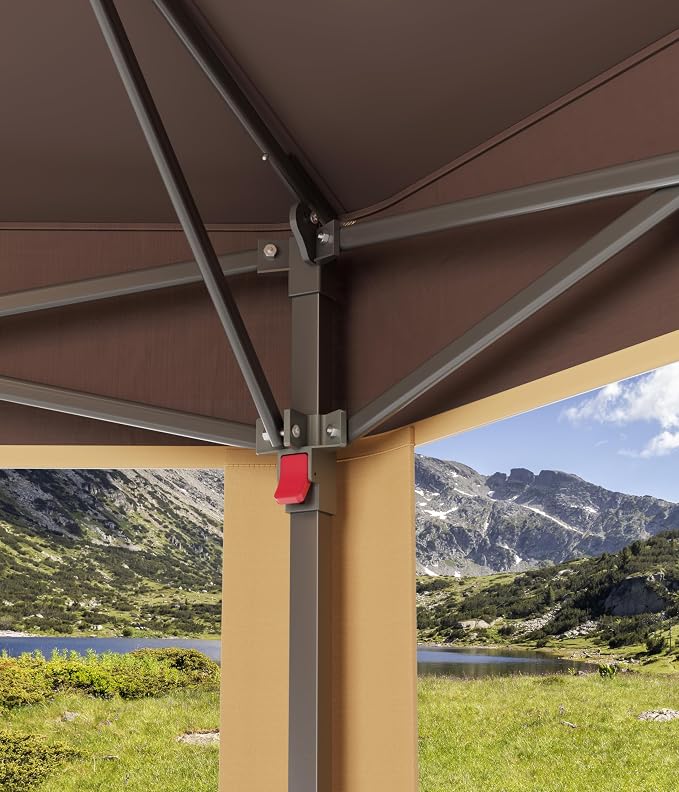 GAOMON Heavy Duty 13x13ft 6-Sided Pop-Up Gazebo Tent – Double Vented Roof - Image 2