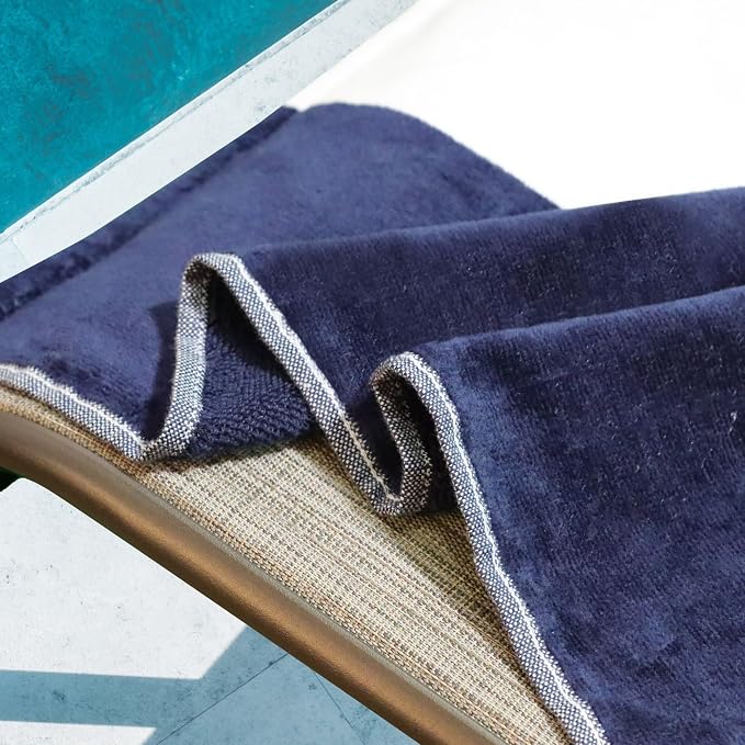 Superior Cabana Cotton Lounge Chair Cover, Outdoor Towel/Chaise Furniture Covers - Image 8