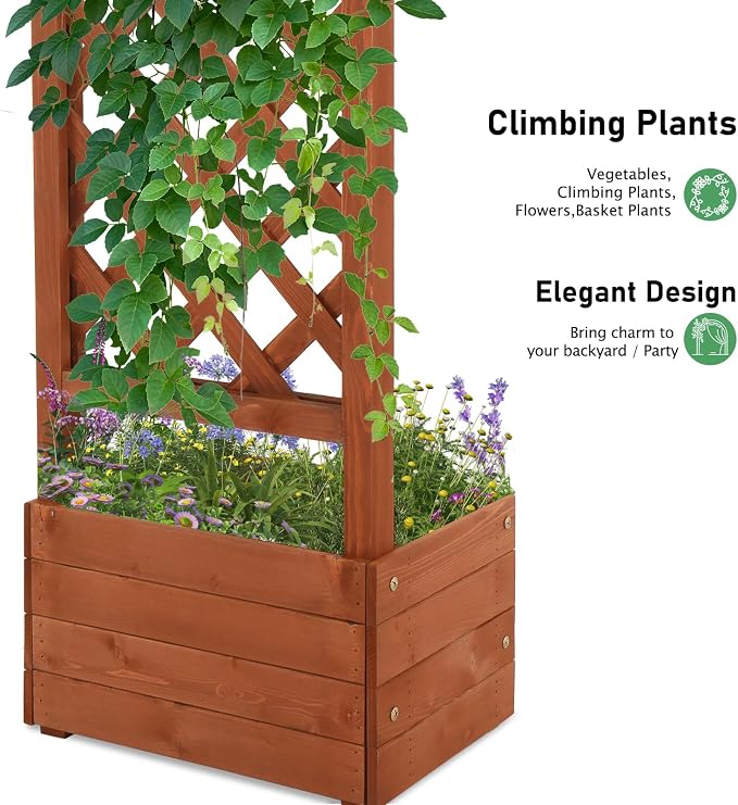 VINGLI Wooden Garden Arbor - Image 3