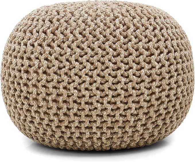 REDEARTH · Round Pouf Ottoman - Image 5