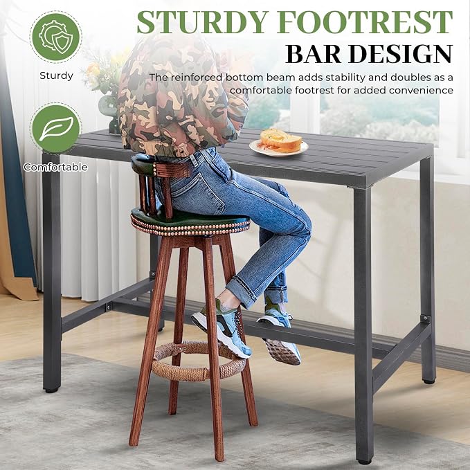 Outdoor Patio Counter Height Bar Table - Image 4