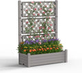 Raised Garden Bed with Trellis for Climbing Plants, 43.43" L x 18.27" W x by OutdoorLivingPerfected