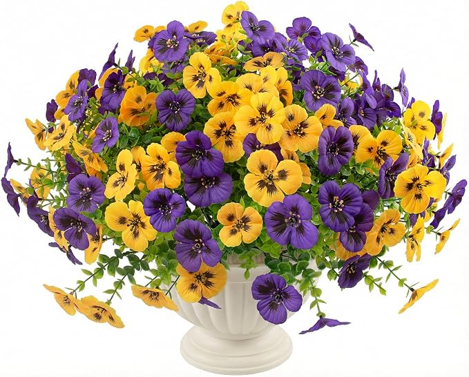36 Pcs Artificial Fake Pansy Flowers - Image 8