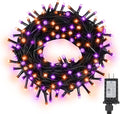200LED Orange and Purple String Lights 63 Ft Halloween Light 8 Modes Twinkle by ASENEK