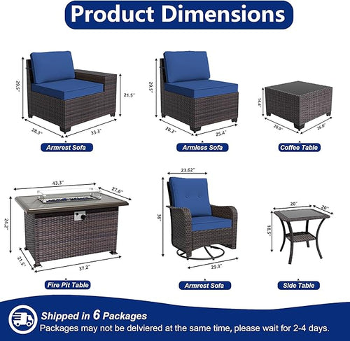 10 Pieces Patio Furniture Set - Image 2