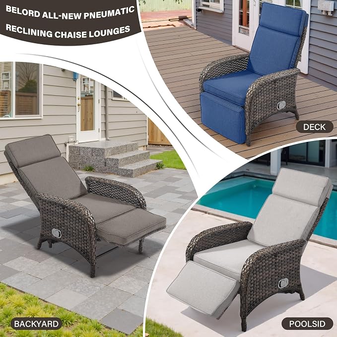 Belord Versatile Outdoor Recliner Chair - Image 7