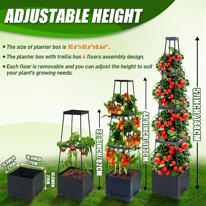 2 Packs Raised Garden Bed Tomato Planter Box - Image 5