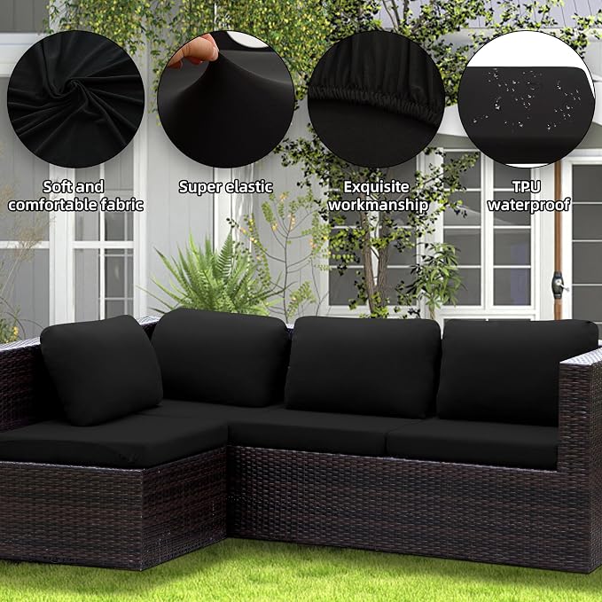 Outdoor Cushion Covers Set, Replacement - Image 4