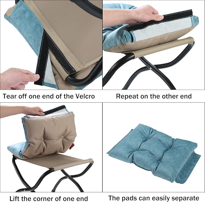 15" Foldable Foot Stool Ottoman - Image 8