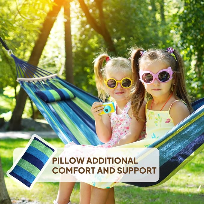 Chihee Cotton Hammock Large Soft Breathable Camping Hammock Holds Up to 660lbs - Image 2