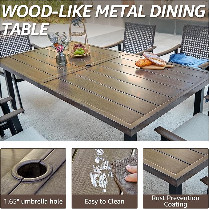 NATURAL EXPRESSIONS 7 Piece Patio Dining Set - Image 5