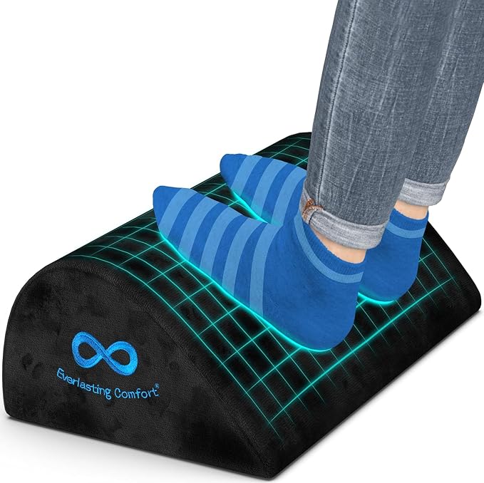 Everlasting Comfort Foot Rest for Under Desk at Work by EverlastingComfort