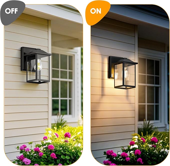 Outdoor Wall Lantern, Exterior Waterproof Wall Sconce Lighting Fixture - Image 5