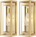 15" Large Gold Outdoor Light Fixture Wall Mount, 2 Pack Waterproof Outdoor by Slypadan