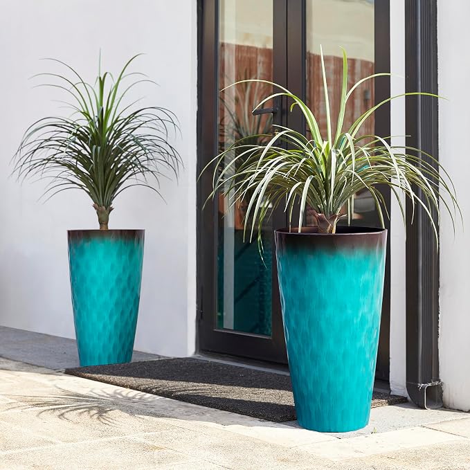 Glitzhome 23.75" H Oversized Tall Planter, - Image 5