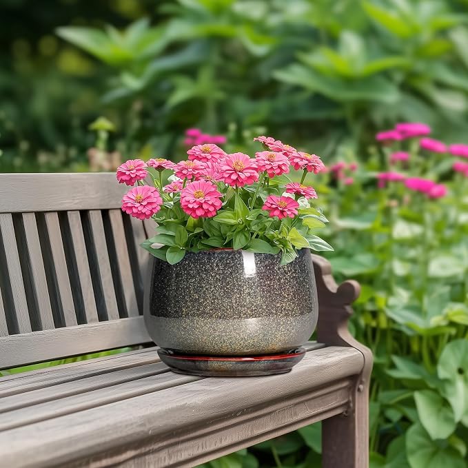 G EPGardening 7 Inch Ceramic Pots - Image 4