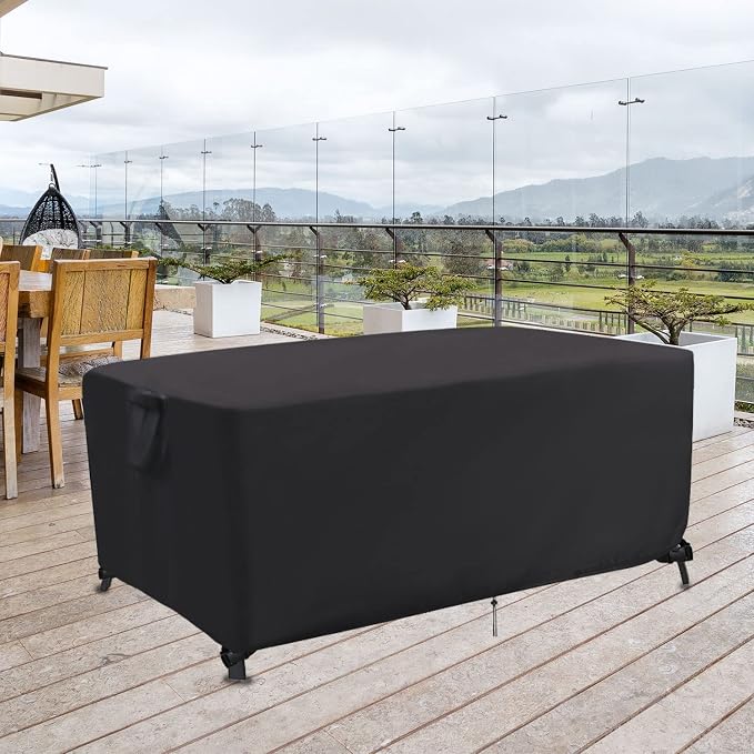 Patio Furniture Set Covers, 68 Inch Rectangle Outdoor Dining Table Cover - Image 7