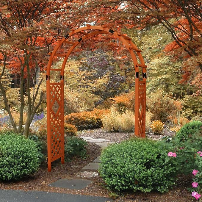 EAGLE PEAK Wood Arbor Garden Trellis Archway, Wedding Arch - Image 8