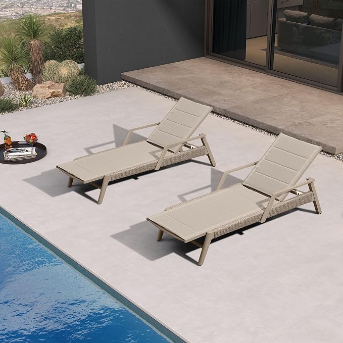 PURPLE LEAF Patio Chaise Lounge Chairs - Image 3