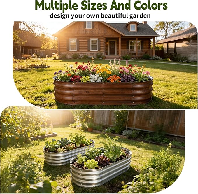 Galvanized Raised Garden Bed Outdoor, Large Raised Bed - Image 7