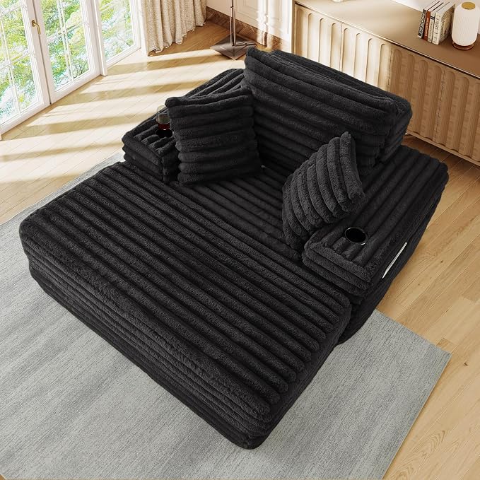 5-In-1 Oversized Chaise Lounge Chair Indoor by JEEOHEY