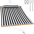 2 Person Hammocks for Outside, Double Quilted Fabric Outdoor Hammock by GafeteOutdoorLiving