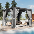Aoxun Louvered Pergola 10' x 10' Outdoor Aluminum Pergola by Aoxun