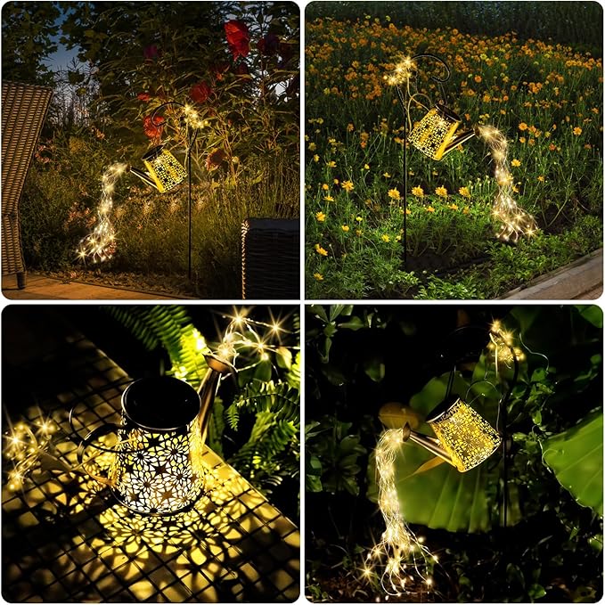 Solar Watering Can Light, Solar Outdoor Decorative, Garden Decor Lights - Image 6