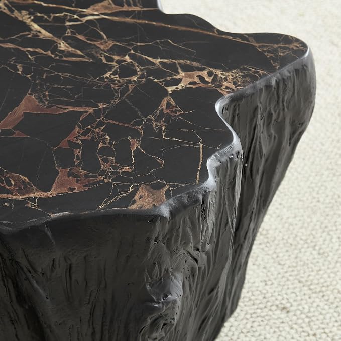 48.62" Coffee Table Modern Unique Shape Fiberglass Center Table - Image 8