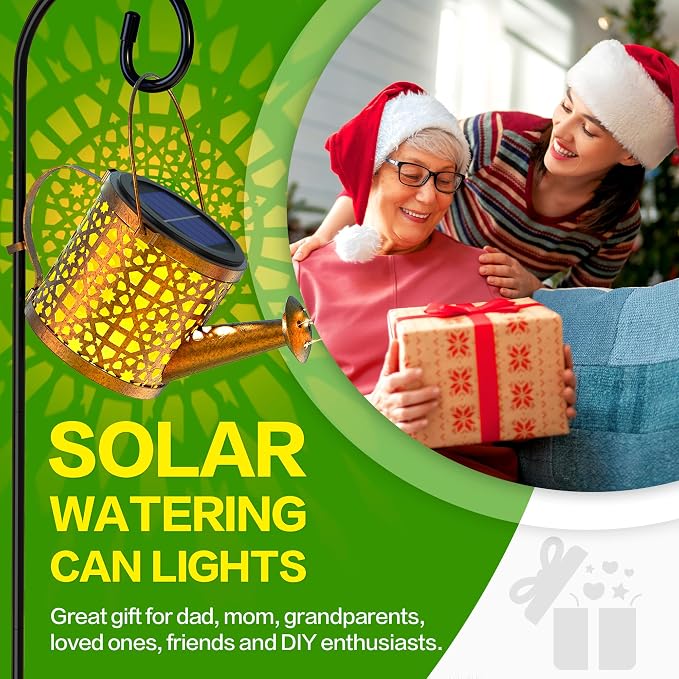 Solar Watering Can Lights Waterproof, Solar Lights Outdoor Decorative Garden - Image 7