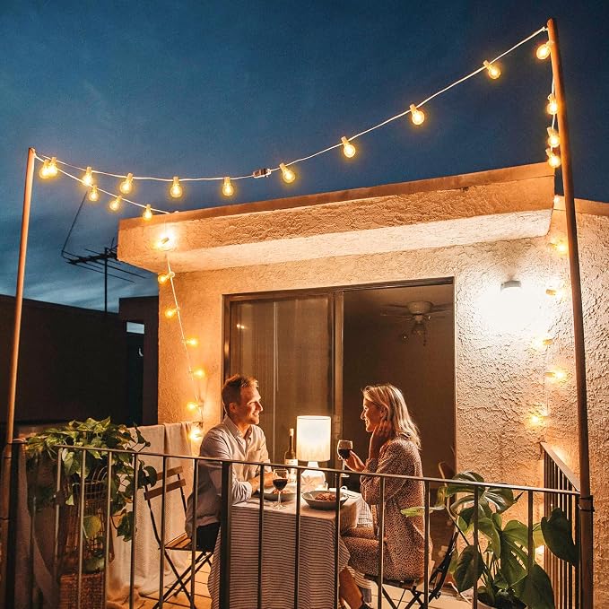 Mlambert 300Ft LED Outdoor String Lights Dimmable Waterproof G40 Globe Patio - Image 6