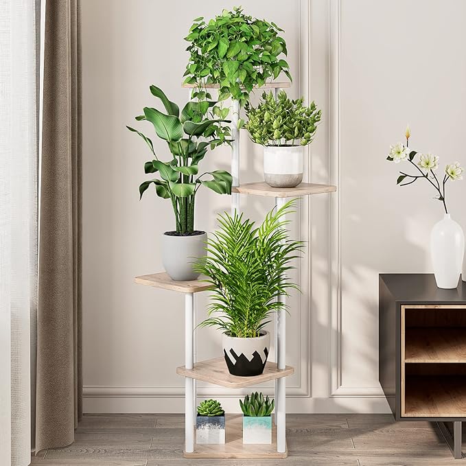 AZERPIAN Plant Stand 5 Tier Indoor Metal Flower Shelf - Image 3