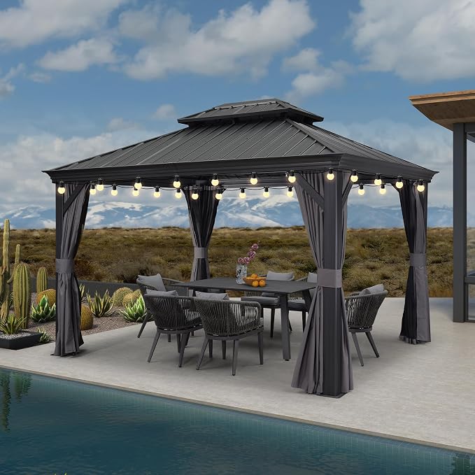 PURPLE LEAF 10' X 13' Outdoor Gazebo by PURPLELEAF