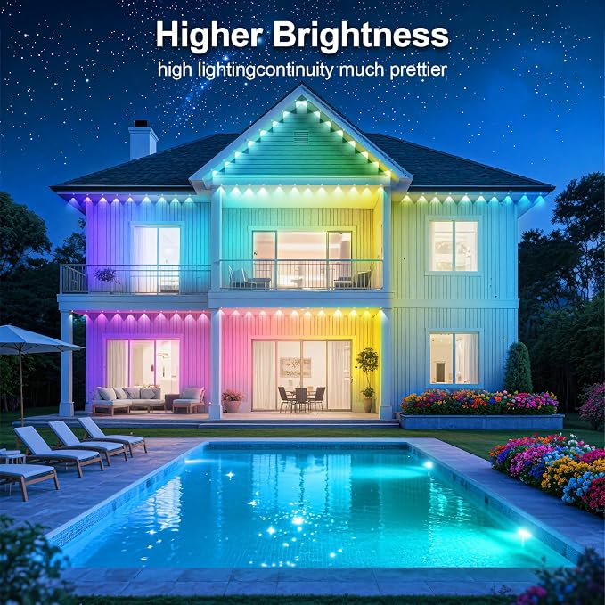 400Ft Permanent Outdoor Lights for House Waterproof, IP67 LED Eave Lights - Image 4