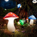18 Pack 60FT Solar Mushroom Lights, IP65 Waterproof Garden Light Outdoor by BITPOTT